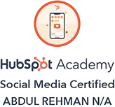HubSpot certified Abdul Rehman web developer and SEO specialist